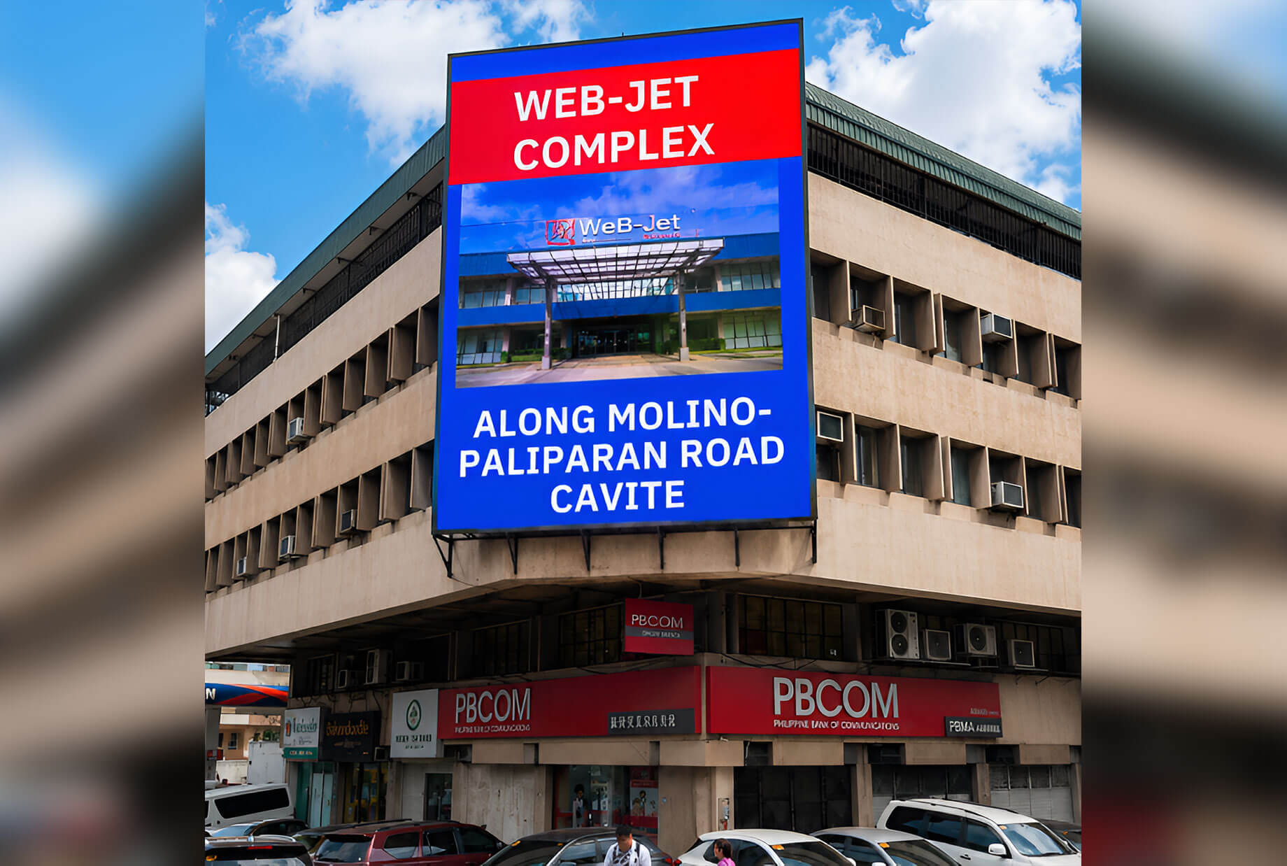 QUEZON AVE. COR. BMA AVE.WEBJET BUILDING NORTHBOUND